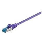 Wentronic Goobay CAT 6a Patchkabel, S/FTP (PiMF), Violett, 3 m - LSZH halogenfrei, Kupfer (93789)