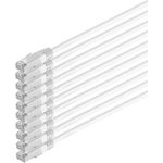S/CONN maximum connectivity Netzwerkkabel-Patchkabel, cat 6, S/FTP, PIMF, Halogenfrei, VE10, weiß, 0,5m (75711-H0.5W-SET10)