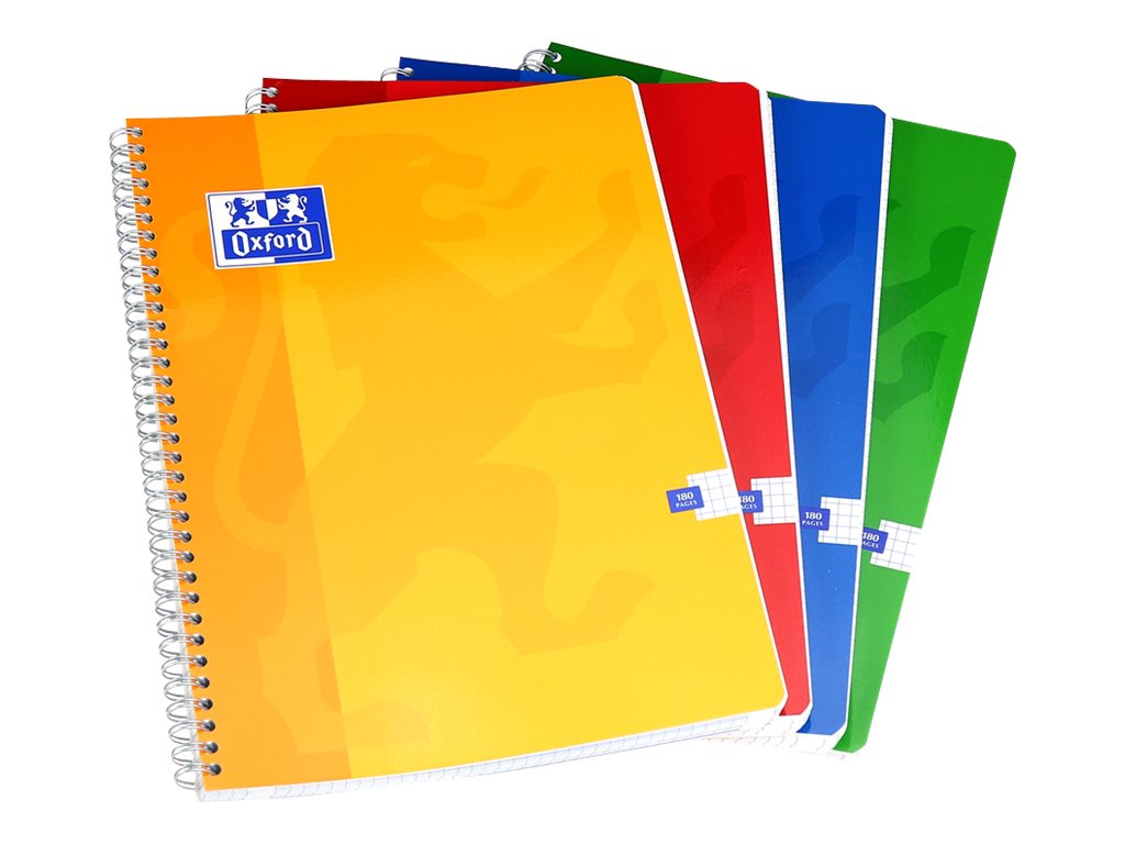 Oxford School Notizbuch A4 kariert 90 Blatt