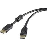 Renkforce DisplayPort Anschlusskabel [1x DisplayPort Stecker - 1x DisplayPort Stecker] 3 m Schwarz Renkforce (1404068)