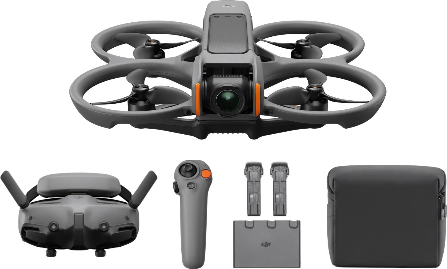 DJI Avata 2 Fly More Combo (3 Batteries) 4 Rotoren Quadrocopter 12 MP 3840 x 2880 Pixel 2150 mAh Schwarz (164751)