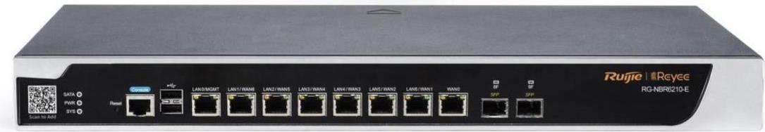 Ruijie Networks RG-NBR6210-E Kabelrouter Gigabit Ethernet Schwarz (RG-NBR6210-E)