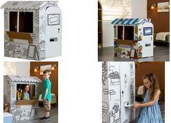 Fellowes Bankers Box XL Spielkarton MARKTSTAND, Wellpappe mit abgerundenten Kanten, schnell und ohne Klebstoff - 1 Stück (100142507)