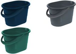 keeeper Putzeimer "thies eco", oval, 13 Liter, blau Farbe: eco-blue, aus 100% Recyclingkunststoff, ergonmisch - 1 Stück (1078767900000)