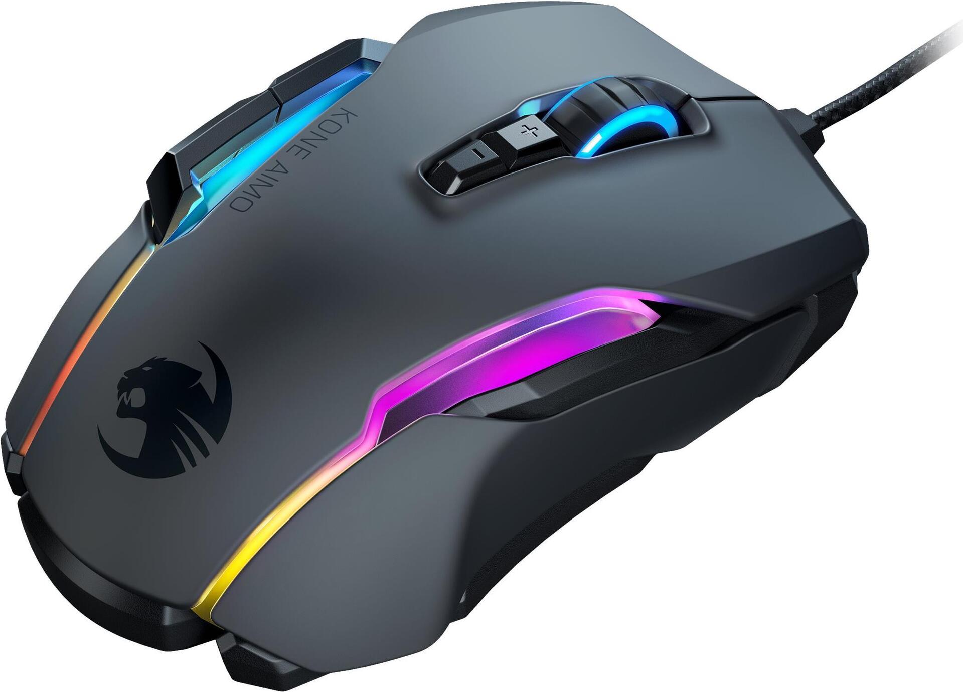 ROCCAT Kone AIMO Gaming-Maus kabelgebunden USB Schwarz
