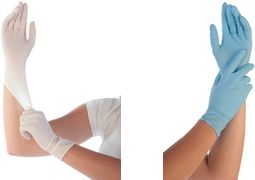 HYGOSTAR Nitril-Handschuh "SAFE PREMIUM", S, blau, puderfrei Länge: 240 mm, allergiefrei, lebensmittelunbedenklich, - 1 Stück (27061)