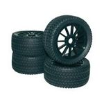 Reely 1:8 Buggy Kompletträder Street 10-Speichen Schwarz 4 St. (RA093SBA1)