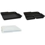 PAPSTAR Circulware Mehrweg-Schale, eckig, ungeteilt, schwarz Material: Polypropylen mit 30 % mineralischen Füllern, - 1 Stück (97021)
