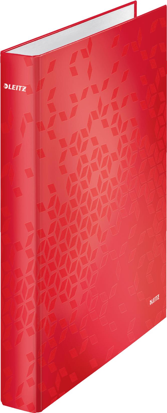 LEITZ WOW Ringbuch 2-Ringe rot 4,0 cm DIN A4 (42410026)