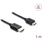 Delock Koaxiales High Speed HDMI Kabel Stecker zu Mini 8K 60 Hz mit (81687)