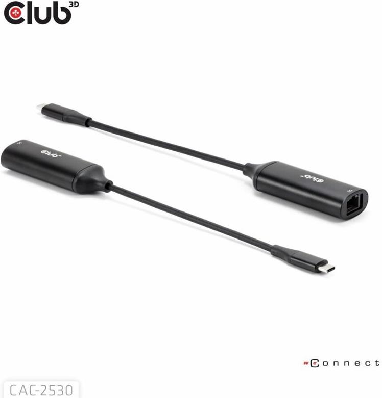 Club 3D Adapter USB-C> RJ45 5Gbps St/Bu retail (CAC-2530)