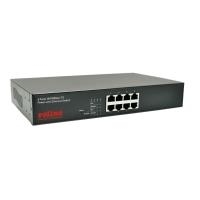 ROLINE PoE Fast Ethernet Switch, 8 Port (8x PoE), 48,30cm (19") Einbau (21.13.1191)