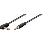 Goobay Audio Verbindungskabel AUX, 3,5 mm stereo 3-pol., slim, CU, abgewinkelt (59526)