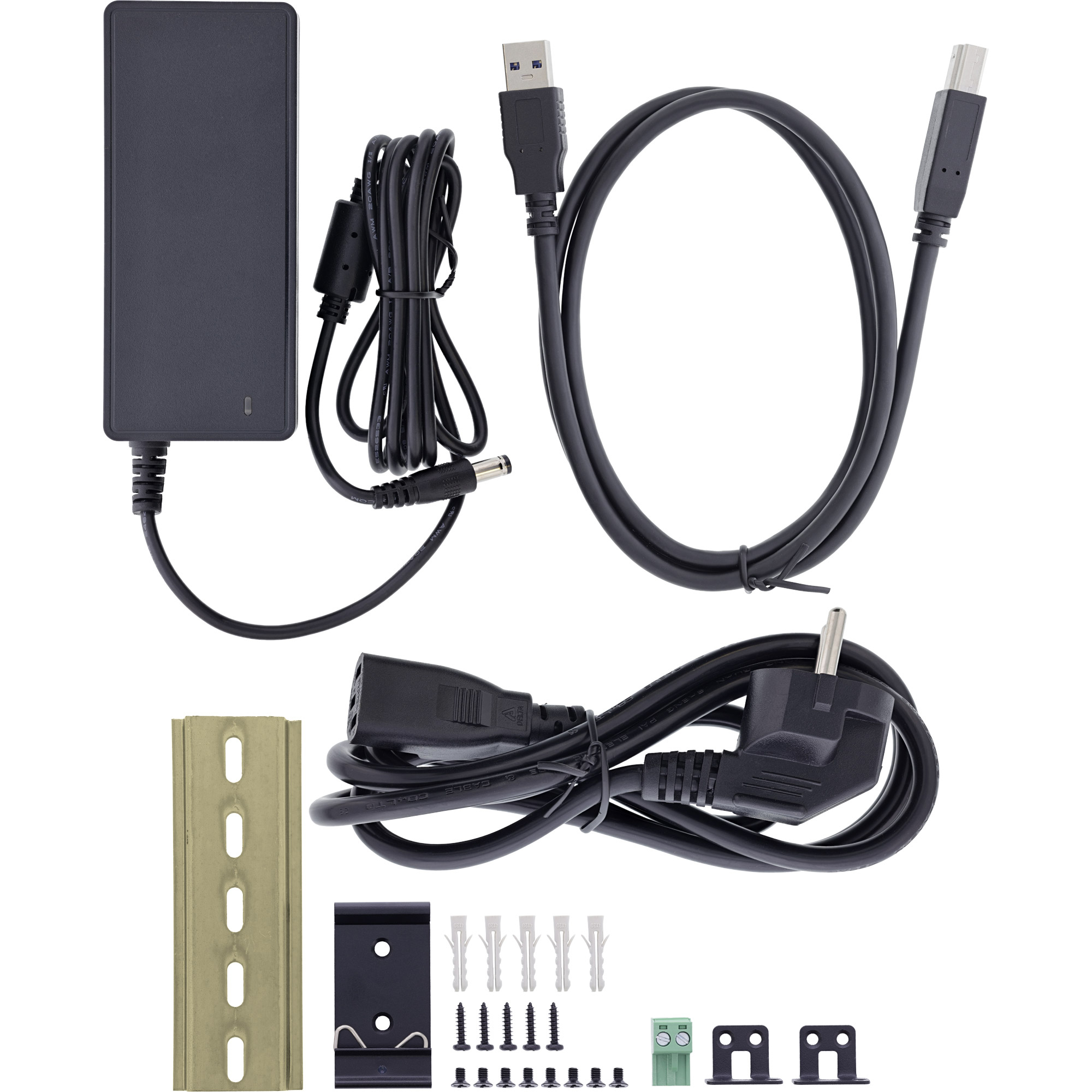 InLine USB 3.2 Gen.1 Industrie-Hub 10 Port Schwarz