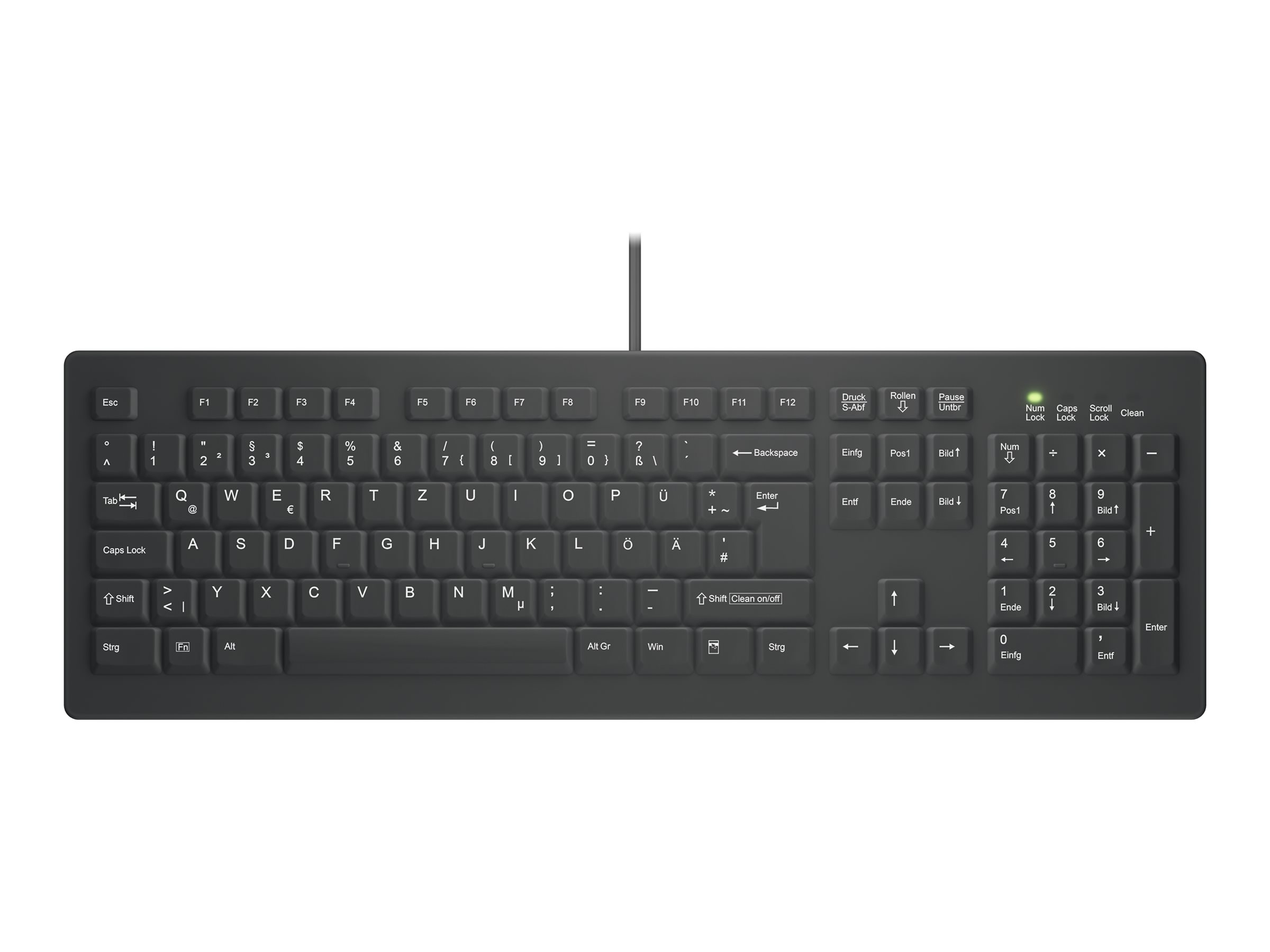 Active Key MedicalKey AK-C8100 kabelgebundene Tastatur USB QWERTZ Schwarz