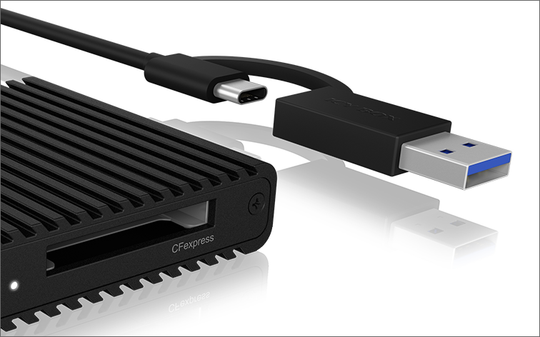 ICY BOX IB-CR404-C31 Kartenleser CFexpress 2.0 Type B USB 3.2 Gen 2 Schwarz