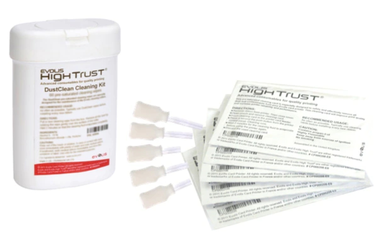 Evolis UltraClean Cleaning Kit Kartendrucker-Reinigungsset Weiß