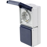 as - Schwabe 62462 Aufputz-Steckdose IP54 Grau (62462)