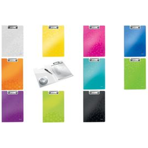 Leitz WOW A4 Clipfolder With Cover - Green Polyfoam Folder | Holds 75 Sheets, Retractable Hook, Lightweight & Durable
