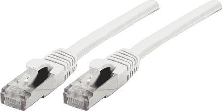 EXERTIS CONNECT Patchkabel S/FTP (PiIMF), Cat 6A (EIA/TIA), weiß, 1,5 m Patchkabel mit besonders sch