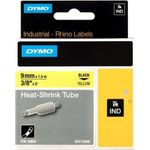 Dymo IND Schrumpfschlauch, 9mm, schwarz/gelb (S0718290/18054)