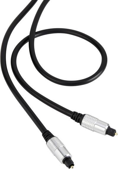 SpeaKa Professional Toslink Digital-Audio Anschlusskabel [1x Toslink-Stecker (ODT) - 1x Toslink-Stecker (ODT)] 1.50 m Schwarz SuperSoft-Ummantelung SpeaKa Professional (SP-7870568)