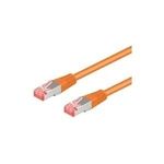 RNS® Patchkabel mit Rastnasenschutz, Cat. 6A, S/FTP, PIMF, halogenfrei, 500MHz, orange, 0,5m, Good Connections (8060-H005O)