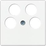 JUNG Abd.4-Loch Sat-TV A561-4SAT2WW Ankaro alpinweiss A561-4SAT2WW (A561-4SAT2WW)