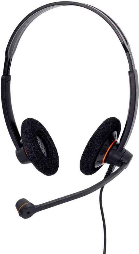 EPOS IMPACT SC 60 USB ML On-Ear Headset Stereo USB Schwarz mit orangefarbenen Akzenten