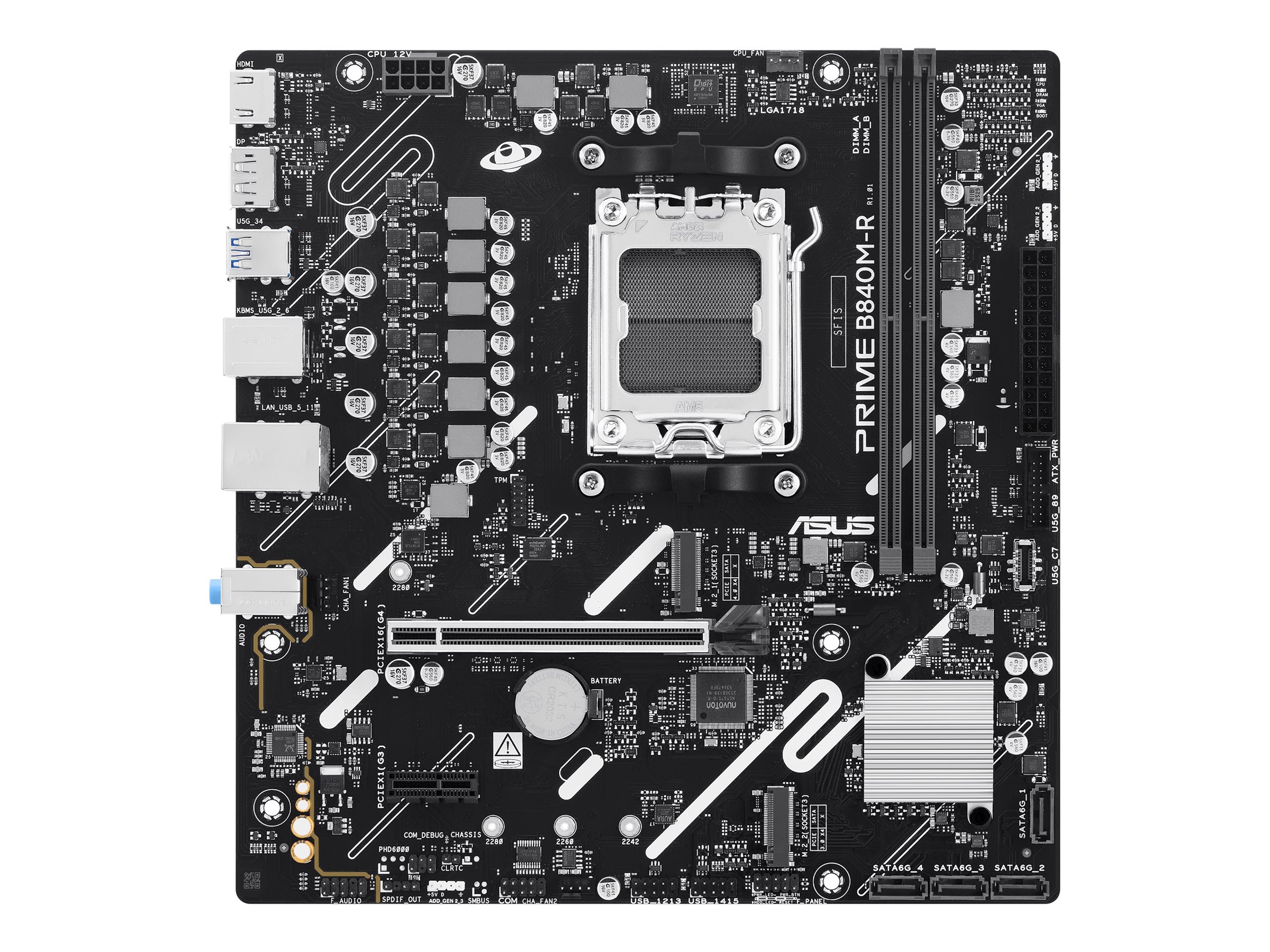 ASUS PRIME B840M-R Micro ATX Mainboard Socket AM5 AMD B840