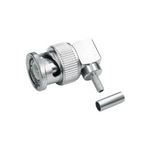 Telegärtner BNC-Kabelwinkelstecker Crimp G02, G39 75 Ohm, löt/crimp, A0506, G02 (RG-59 B/U)  - 1 Stück (J01002A1356)