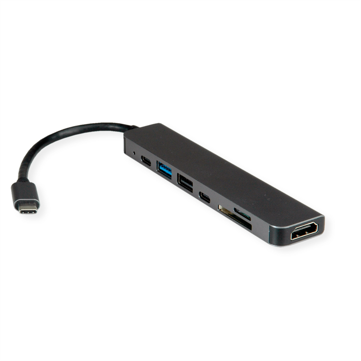 VALUE 12.99.1136 Dockingstation USB-C HDMI 4K Schwarz, Grau