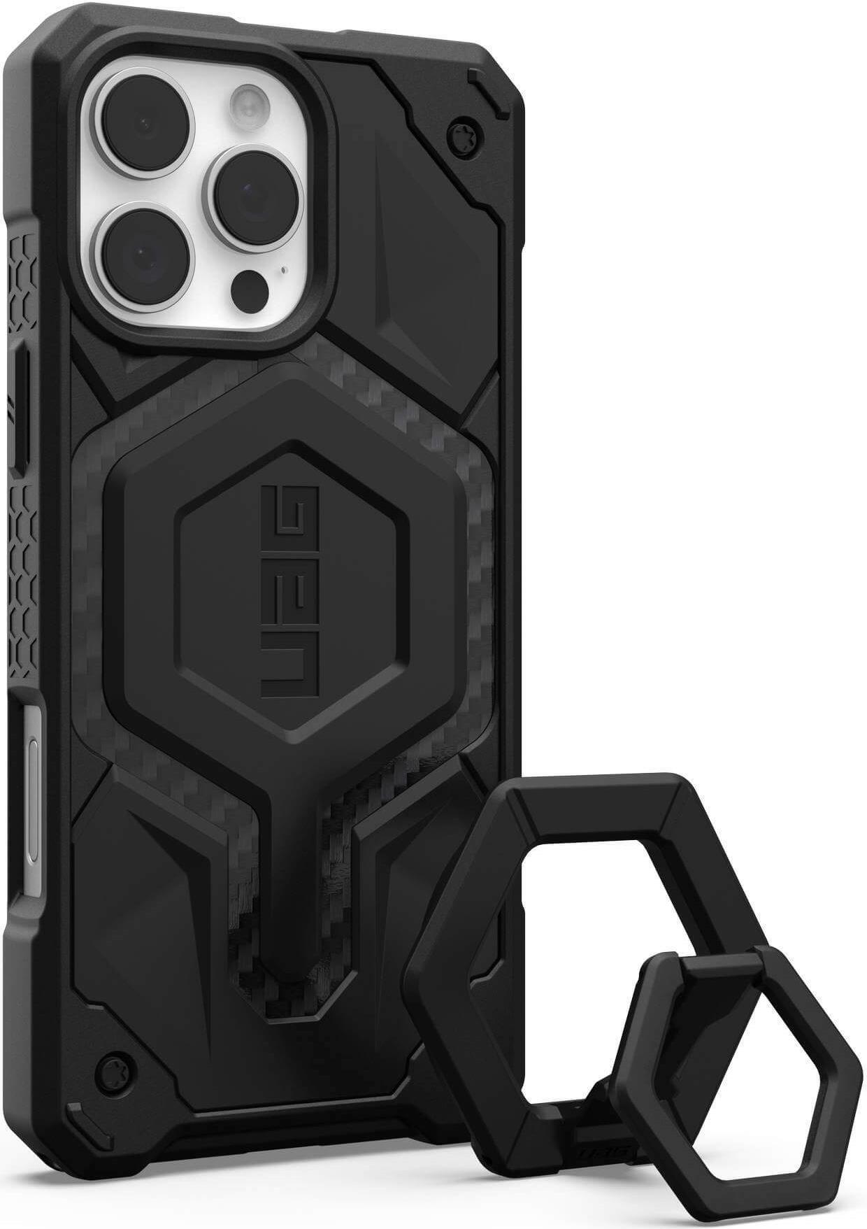 UAG Urban Armor Gear Bundle bestehend aus Monarch Pro MagSafe Case & Magnetic Halterung/Haltering mit Standfunktion (1144571BV01)