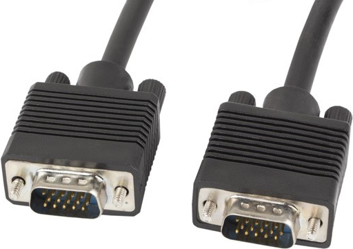 Lanberg CA-VGAC-10CC-0018-B VGA-Kabel 1,8 m VGA (D-Sub) Schwarz (CA-VGAC-10CC-0018-B)