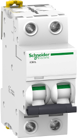 Schneider Electric A9F95250. Eingangsstrom: 50 A. Internationale Schutzart (IP-Code): IP20. Breite: 36 mm, Tiefe: 78,5 mm, Höhe: 85 mm (A9F95250)