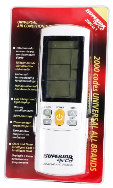 Superior Electronics AirCo Plus Universelle Fernbedienung für Klimaanlagen Weiß