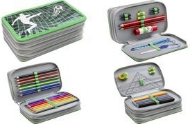 EBERHARD FABER Federmäppchen befüllt Fußball Motiv 36-teilig, 18,8 x 11,0 cm (577473)