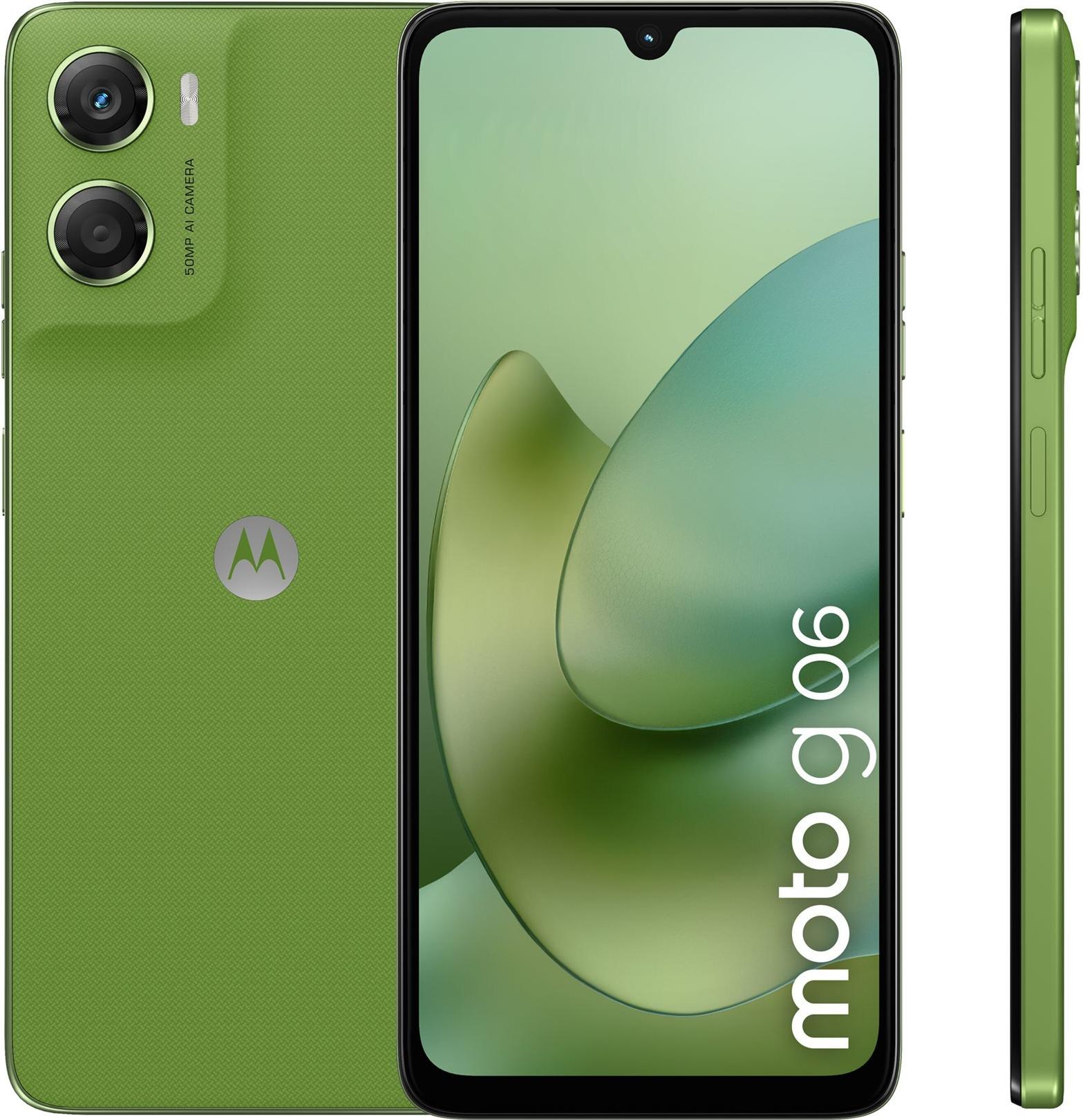 Motorola Moto G06 Smartphone 4 GB RAM 256 GB 6.88" Tendril Grün