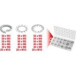 KS TOOLS Sortiment Zahn-Unterlegscheiben,M3-10, 720-tlg. (970.0240)