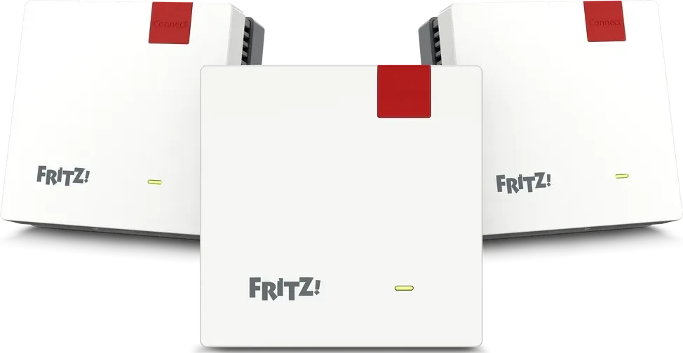 FRITZ! WiFi 7 Repeater Mesh Set 1700 3er-Set International bis 3600 MBit/s Mesh WLAN