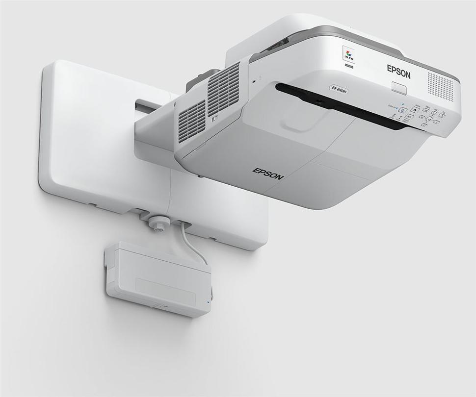 Epson EB-695Wi Ultrakurzdistanz-Projektor 3500 lm WXGA 3LCD LAN Grau, Weiß