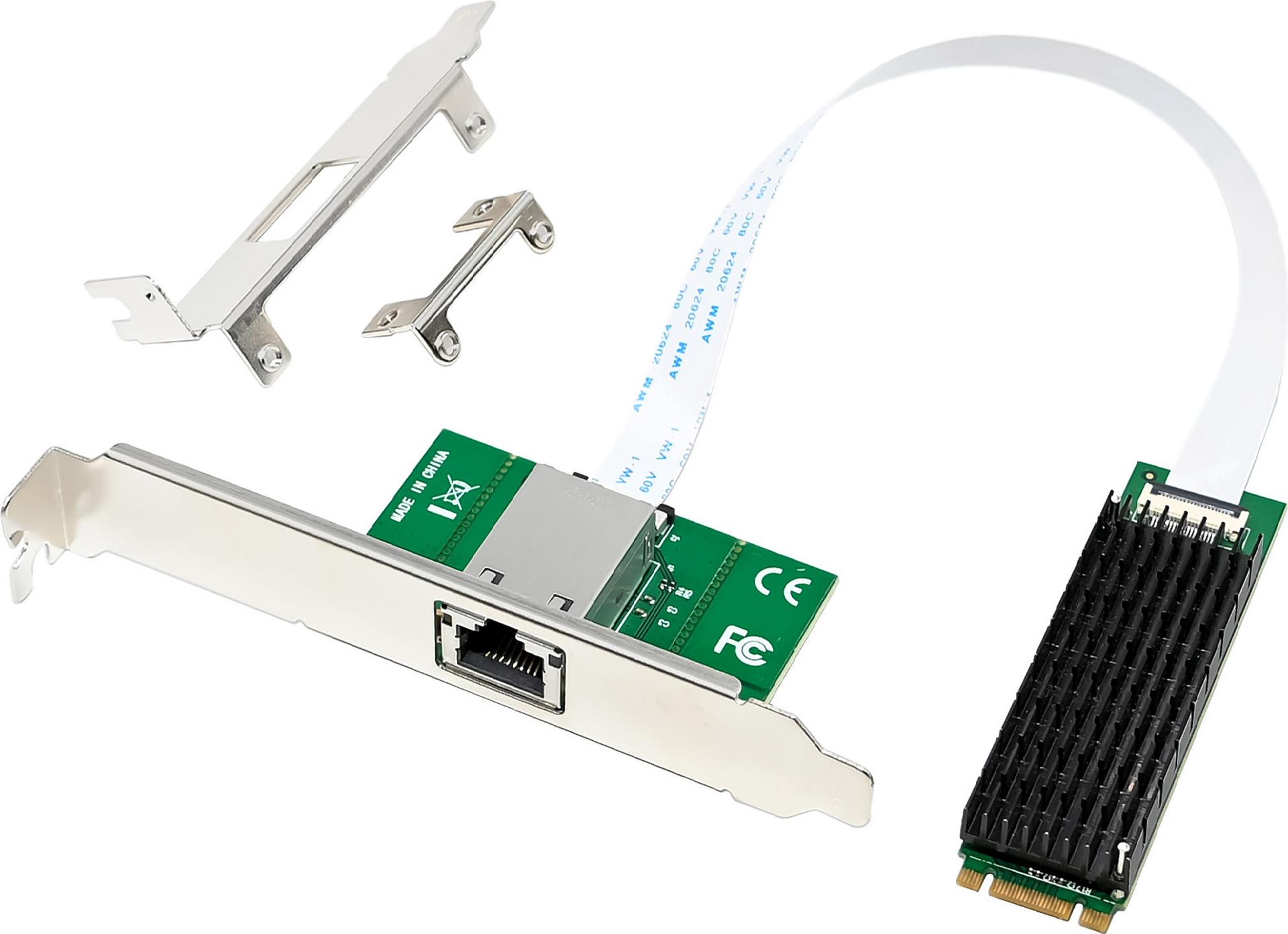 InLine Schnittstellenkarte M.2 B+M zu 10 Gb/s RJ45 (76660Y)