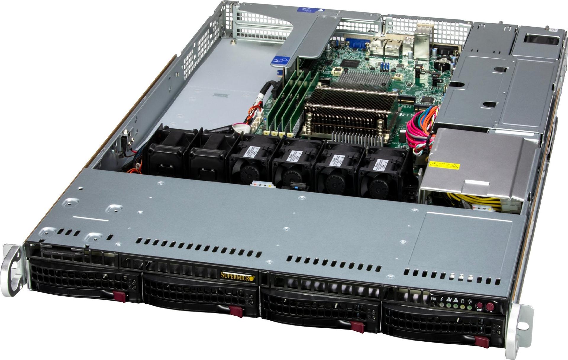 Supermicro SYS-511R-W Barebone SuperServer 1U Single Socket LGA-1700 Xeon E-2400
