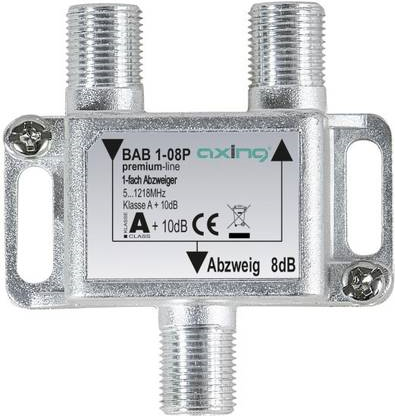 Axing BAB 1-08P Kabelsplitter Grau (BAB 1-08P)