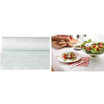 PAPSTAR Damast-Tischtuch (B)0,8 x (L)50 m, weiß Papiertischtuch mit Damastprägung, Stärke: 40 g/qm - 1 Stück (86965)