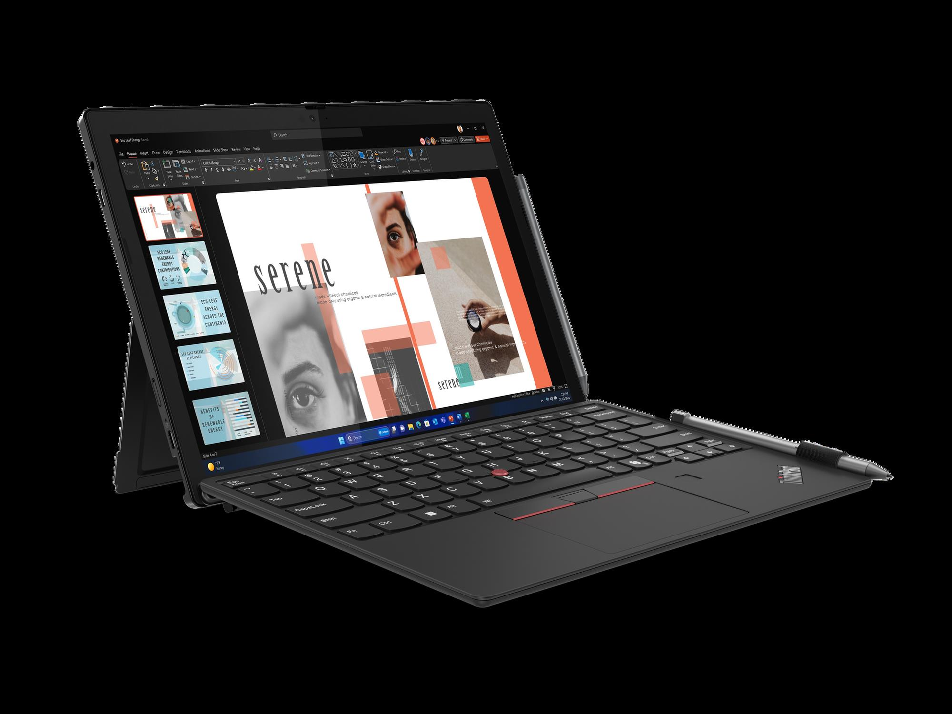 Lenovo ThinkPad X12 Detachable Gen 2 21LK 12.3" Core Ultra 7 32 GB RAM 1 TB SSD Schwarz