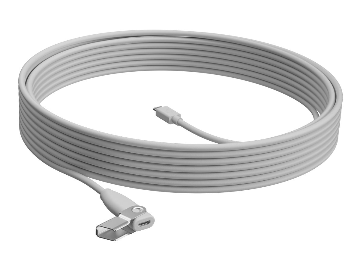 Logitech Rally Mic Pod Extension Cable 10 m Weiß