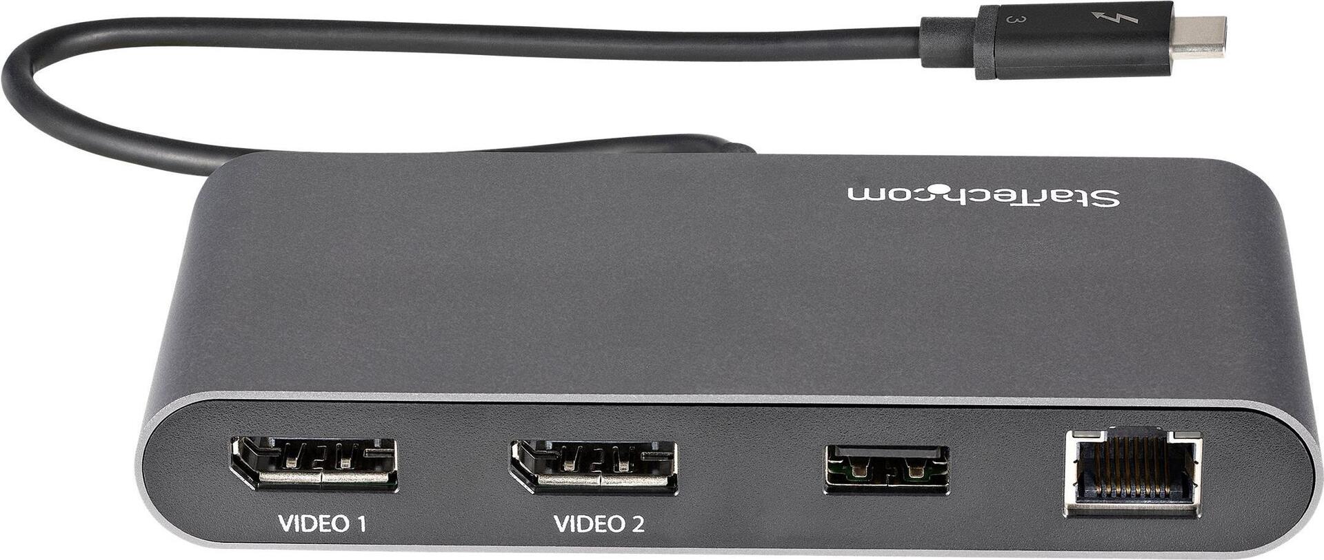 StarTech.com Thunderbolt 3 Mini Dock TB3DKM2DPL 2 x DisplayPort Grau