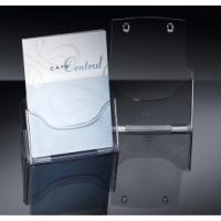 sigel Tisch-Prospekthalter, Acryl, DIN A4, mit 1 Fach glasklar, Fülltiefe: 30 mm, auch für Wandbefestigung (LH110)