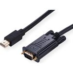 Value 11.99.5805 Videokabel-Adapter 1 m Mini DisplayPort VGA (D-Sub) Schwarz (11.99.5805)